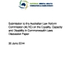 NMHCCF - Submission: To the Australian Law Reform Commission on the Equity, Capacity and Disability in Commonwealth Laws
