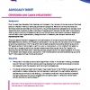 Advocacy Brief - Consumer and Carer Engagement